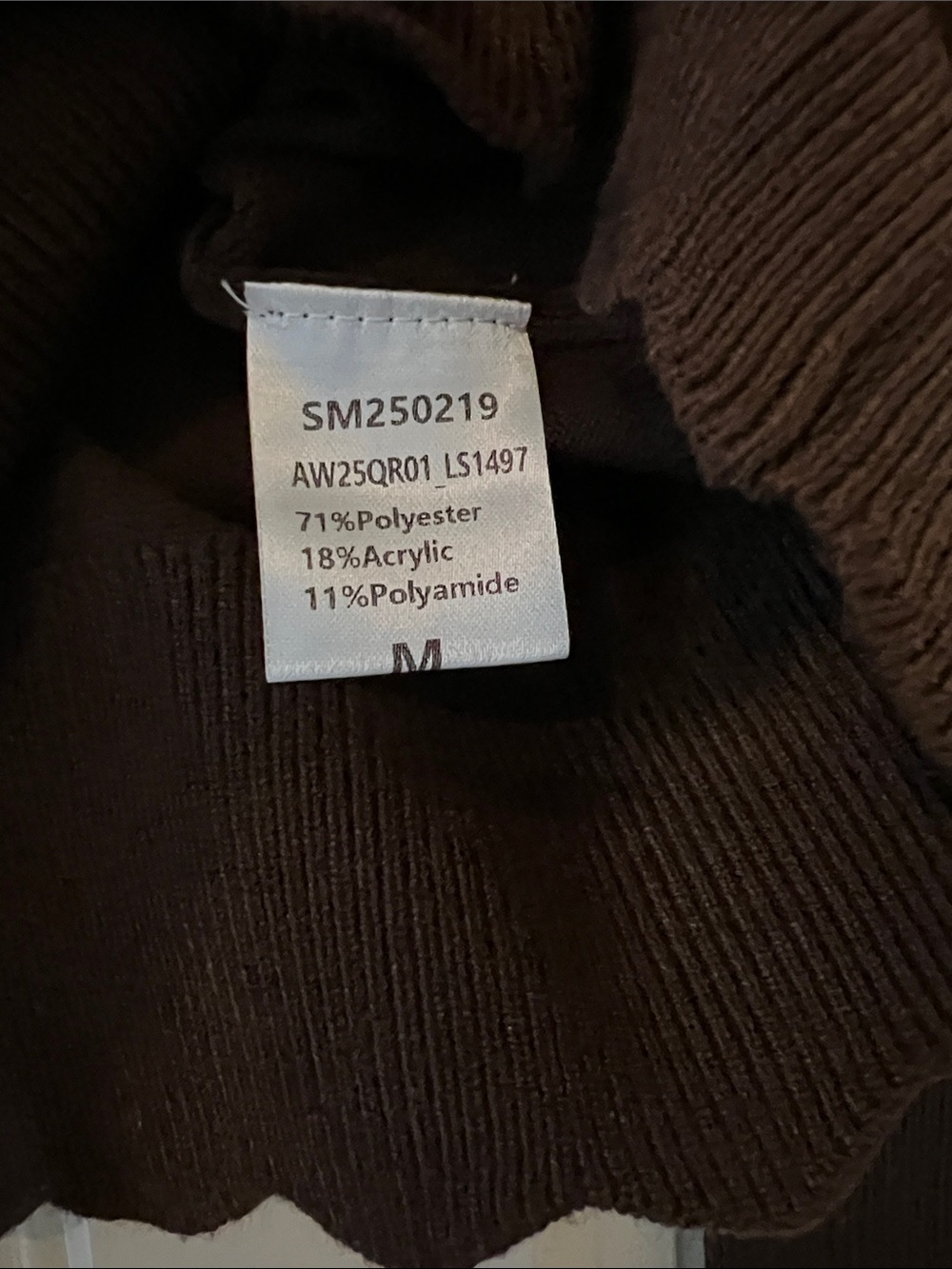 Brown Scalloped-Edge Button Cardigan - Picture 5 of 5